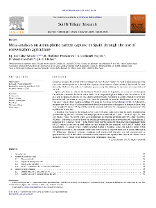 Portada Meta-analysis on atmospheric carbón capture in Spain through the use of Conservation Agriculture